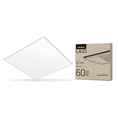 LED панель VIDEX 60W 6000K 220V матова, VL-Pb606W(2)