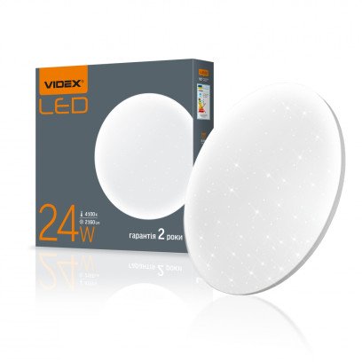 LED светильник настенно-потолочный VIDEX 24W 4100K Звездное небо, VL-CLR-244S