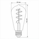 LED лампа VIDEX Filament ST64FASD 5W E27 2200K дімерна, VL-ST64FASD-05272 LED лампа VIDEX Filament ST64FASD 5W E27 2200K дімерна, VL-ST64FASD-05272