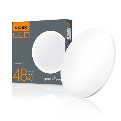 LED светильник настенно-потолочный круглый VIDEX 48W 4100K, VL-CLR-484M