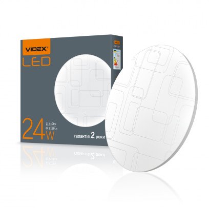 LED світильник настінно-стельовий VIDEX 24W 4100K Прямокутники, VL-CLR-244R