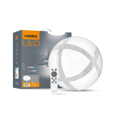 LED світильник функціональний круглий VIDEX GLANZ 72W 2800-6200K, VL-CLS1847-72
