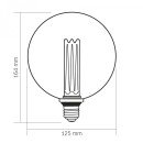 LED лампа VIDEX Filament 4W E27 1800K Smoke, VL-DI-G125FC1980S