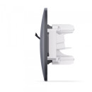 Розетка CAT6 одинарная компьютерная черный графит VIDEX BINERA, VF-BNSK1PC6-BG Розетка CAT6 одинарная компьютерная черный графит VIDEX BINERA, VF-BNSK1PC6-BG