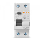 Диференційне реле VIDEX RESIST А 2п 30мА 10кА 40А, VF-RS10-DR2А40