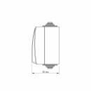 IP65 Выключатель наружный одноклавишный проходной серый VIDEX BINERA, VF-BNW11P-G