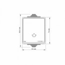 IP65 Кнопка звонка серая VIDEX BINERA, VF-BNW11DB-G