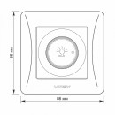 Димер 600Вт черный графит VIDEX BINERA, VF-BNDM600-BG Димер 600Вт черный графит VIDEX BINERA, VF-BNDM600-BG