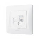 Розетка CAT6 одинарная компьютерная белая VIDEX BINERA, VF-BNSK1PC6-W Розетка CAT6 одинарная компьютерная белая VIDEX BINERA, VF-BNSK1PC6-W
