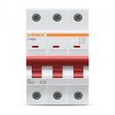Автоматичний вимикач RS4 3п 25А С 4,5кА VIDEX RESIST, VF-RS4-AV3C25