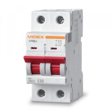 Автоматический выключатель RS4 2п 32А С 4,5кА VIDEX RESIST