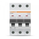 Автоматичний вимикач RS6 3п 6А 6кА С VIDEX RESIST, VF-RS6-AV3C06
