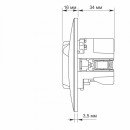 Розетка одинарна із заземленням та 2USB срібний шовк VIDEX BINERA, VF-BNSK1GU2-SS Розетка одинарна із заземленням та 2USB срібний шовк VIDEX BINERA, VF-BNSK1GU2-SS