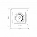 Димер LED 200Вт срібний шовк VIDEX BINERA, VF-BNDML200-SS Димер LED 200Вт срібний шовк VIDEX BINERA, VF-BNDML200-SS